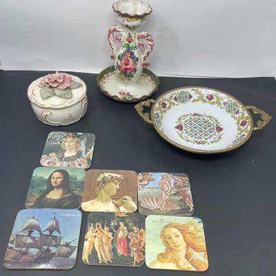 Prussiaa Porcelain Collection w/ Coasters
