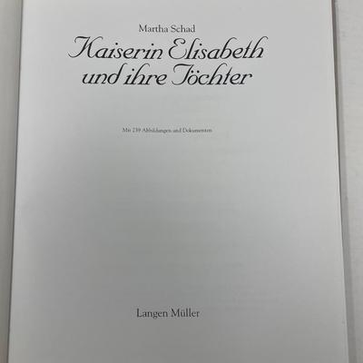 Royal Book "Kaiserin Elisabeth und ihre Jochter"