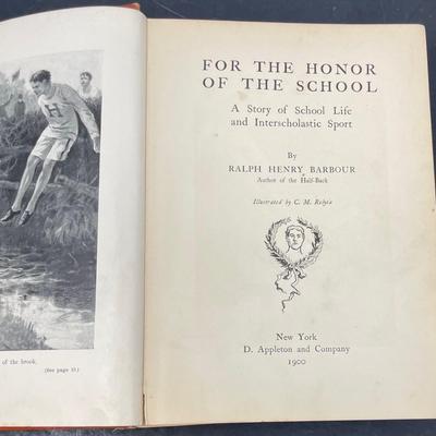 "For the Honor of the School" by Ralph H. Barbour 1920