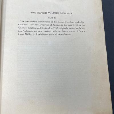 "Annals of Commerce" Vols. I-IV by David Macpherson 1805