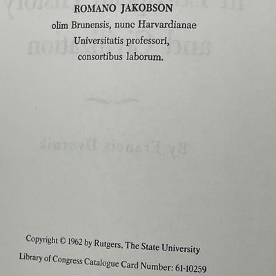 The Slavs in European History and Civilization, Francis Dvornik
