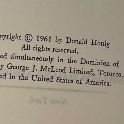 Donald Honig, Walk Like a Man