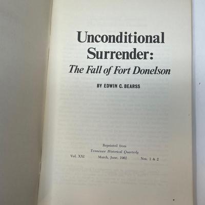Edwin C. Bearss, Unconditional Surrender: The Fall of Fort Donelson