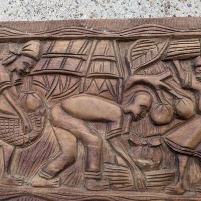 2 pair original art wood carved picturesVALUE: $85 9027444