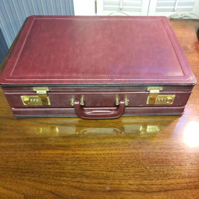 Reed Brief Case, Reed and Barton Measuring Tape and Office Supplies (1BO-KD)