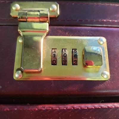 Reed Brief Case, Reed and Barton Measuring Tape and Office Supplies (1BO-KD)