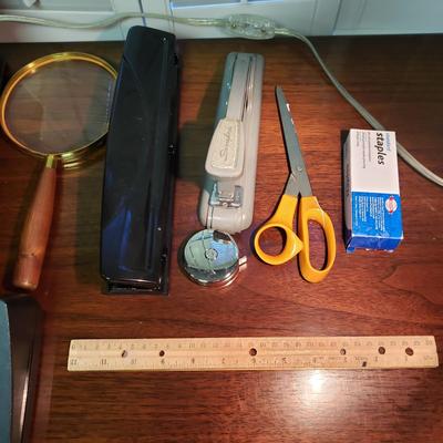 Reed Brief Case, Reed and Barton Measuring Tape and Office Supplies (1BO-KD)