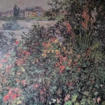 SET OF 2 claude monet pictures print framed VALUE: $450 2776213