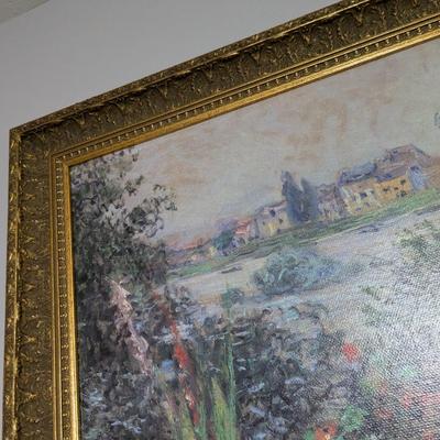 SET OF 2 claude monet pictures print framed VALUE: $450 2776213