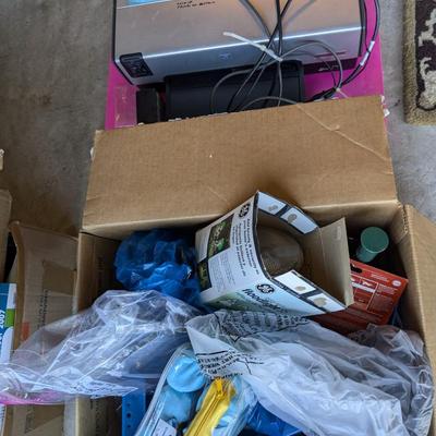 LOT Misc treasure boxes and HP PRINTER WORKS!VALUE: $85 7024195