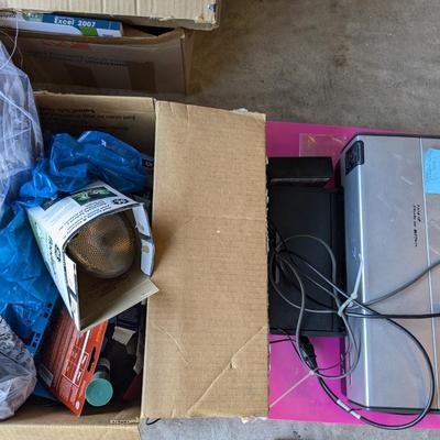 LOT Misc treasure boxes and HP PRINTER WORKS!VALUE: $85 7024195