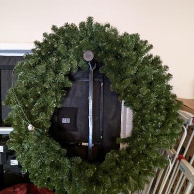 EXTRA LARGE CHRISTMAS WREATH with lights! Value $450 8891473