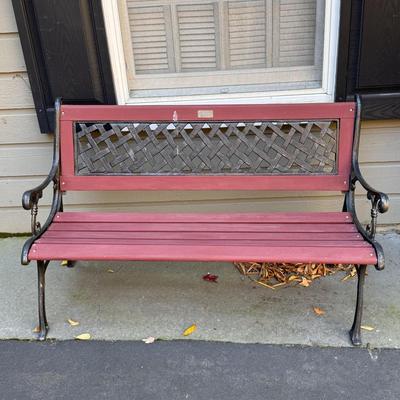 Wooden & Iron Bench (G-MG)