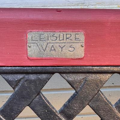 Wooden & Iron Bench (G-MG)