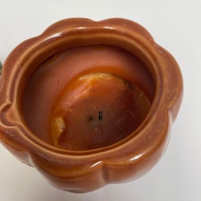 Ceramic Pumpkin candle holder