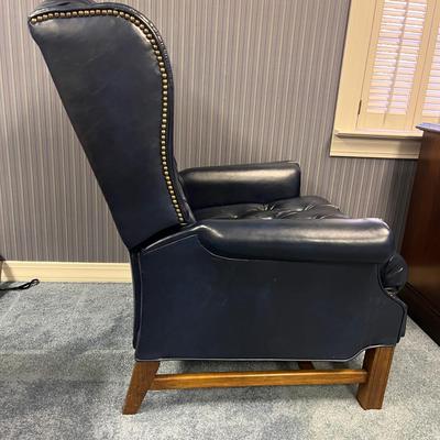 Faux Leather Recliner (1BO-MG)