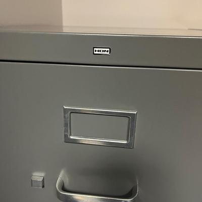Two HON Metal File Cabinets (-BC-MG)