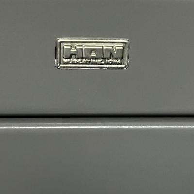 Two HON Metal File Cabinets (-BC-MG)
