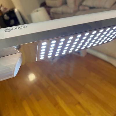 2 Ottlite Floor Lamps - 1 Magnifier