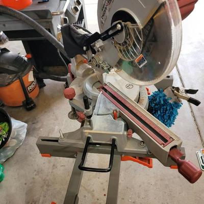 10" Chicago electric compound miter saw with stand