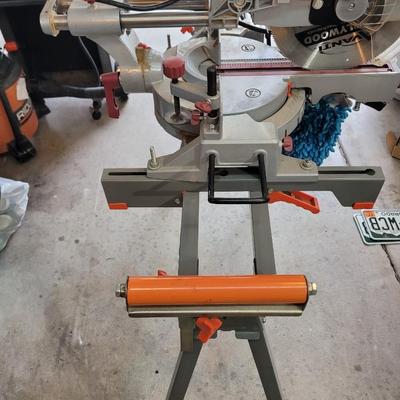 10" Chicago electric compound miter saw with stand