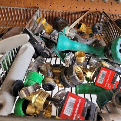 Smalls Sprinkler/irrigation/bulbs/ everything on those two shelves