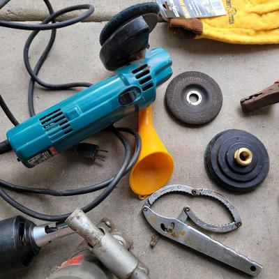 Lot of garage items and power tools