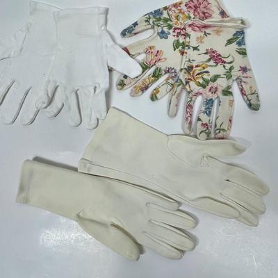 3 pairs of Women Vintage Gloves