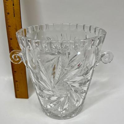 Vintage Brilliant Cut Crystal Ice Bucket