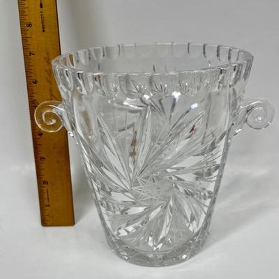 Vintage Brilliant Cut Crystal Ice Bucket
