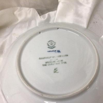 Royal Copenhagen Christmas Flow Blue Collector Plates 70, 80, 81