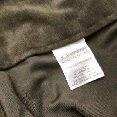 JC Penny 6 Panels Dark Green Curtains
