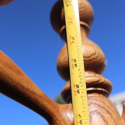 Vintage Wood Oak coatrack 