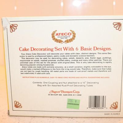 Vintage Fancy Cake & Pastry Decorating Set by Ateco