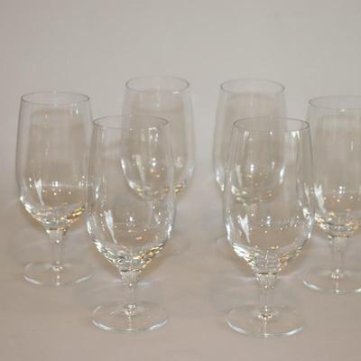 Set of 6 water glasses, non-labeled