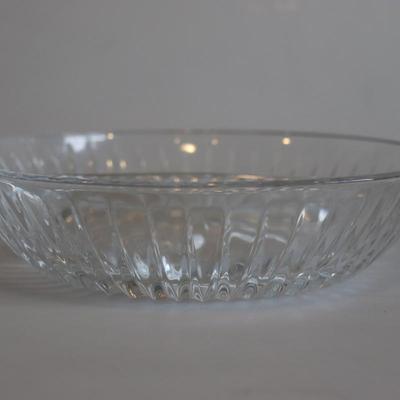 Crystal divided candy dish