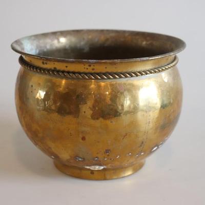 small brass planter