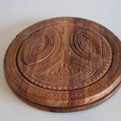 Vintage Collapsing Woodt Bowl