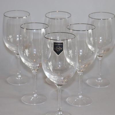 Lenox Crystal Wine Glasses set of 6