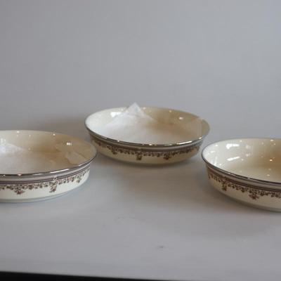 Lenox Lace point Soup bowls (3 total)