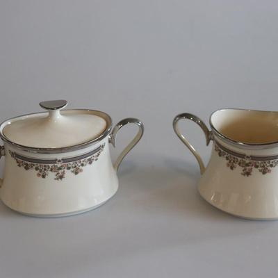 Lenox Lace Point Sugar and cream set