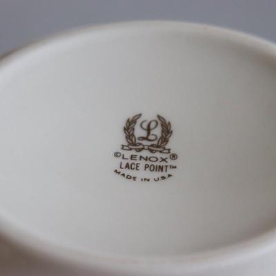 Lenox Lace Point Sugar and cream set