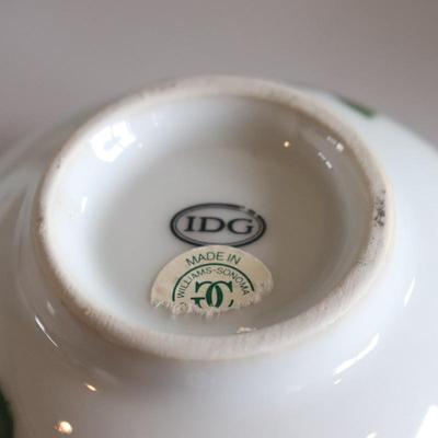 IDG Rice Bowls set of 8 Porcelain Cereal Bowls Fruit Design Williams Sonoma