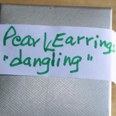 Dangling Pearl Earrings