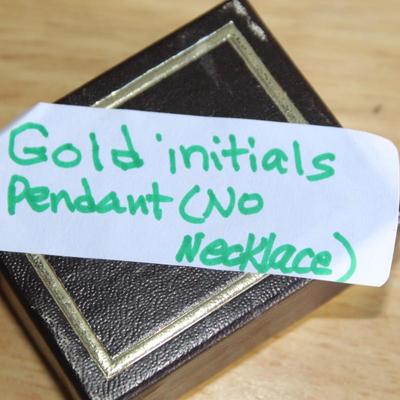 Gold Intital Pendant 