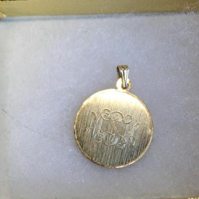 Gold Intital Pendant 