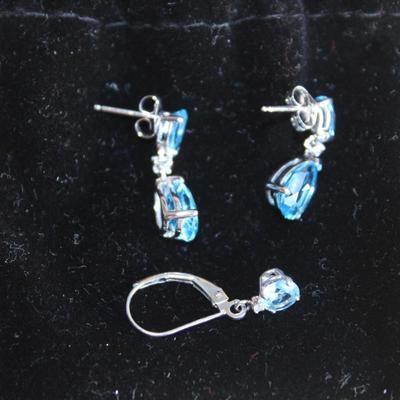 Blue Topaz Earrings