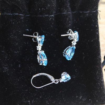 Blue Topaz Earrings