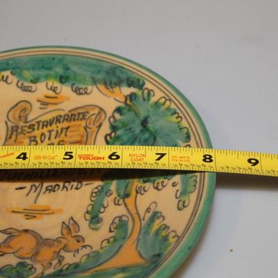Vintage Decorative Ceramic 3D Plate 