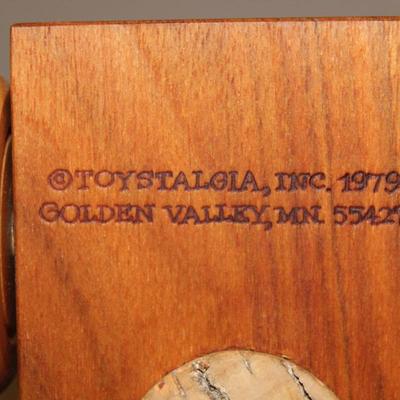 Vintage Wooden TOYSTALGIA Truck Bank ~ 1979 ~ Kansas City Times Star